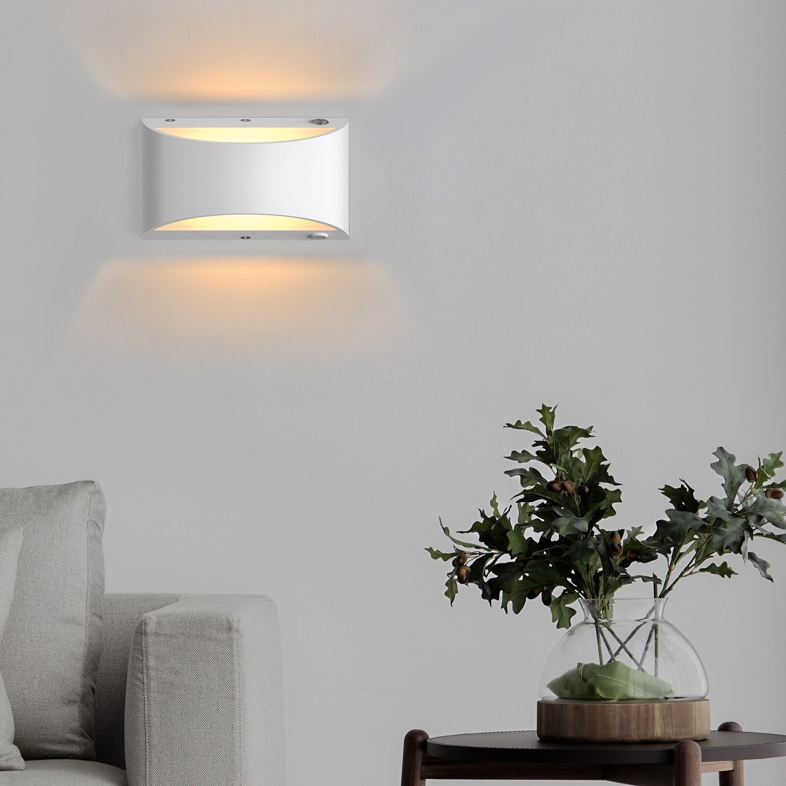 M07 Modern LED Battery Operated Wall Sconce with 3 Color Temperatures