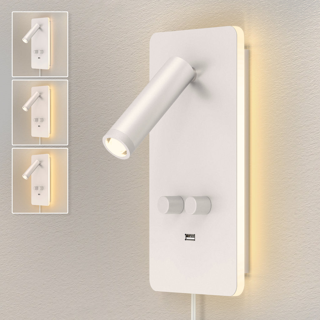 M04 Adjustable Study Room Wall Mounted Reading Lights with USB Port