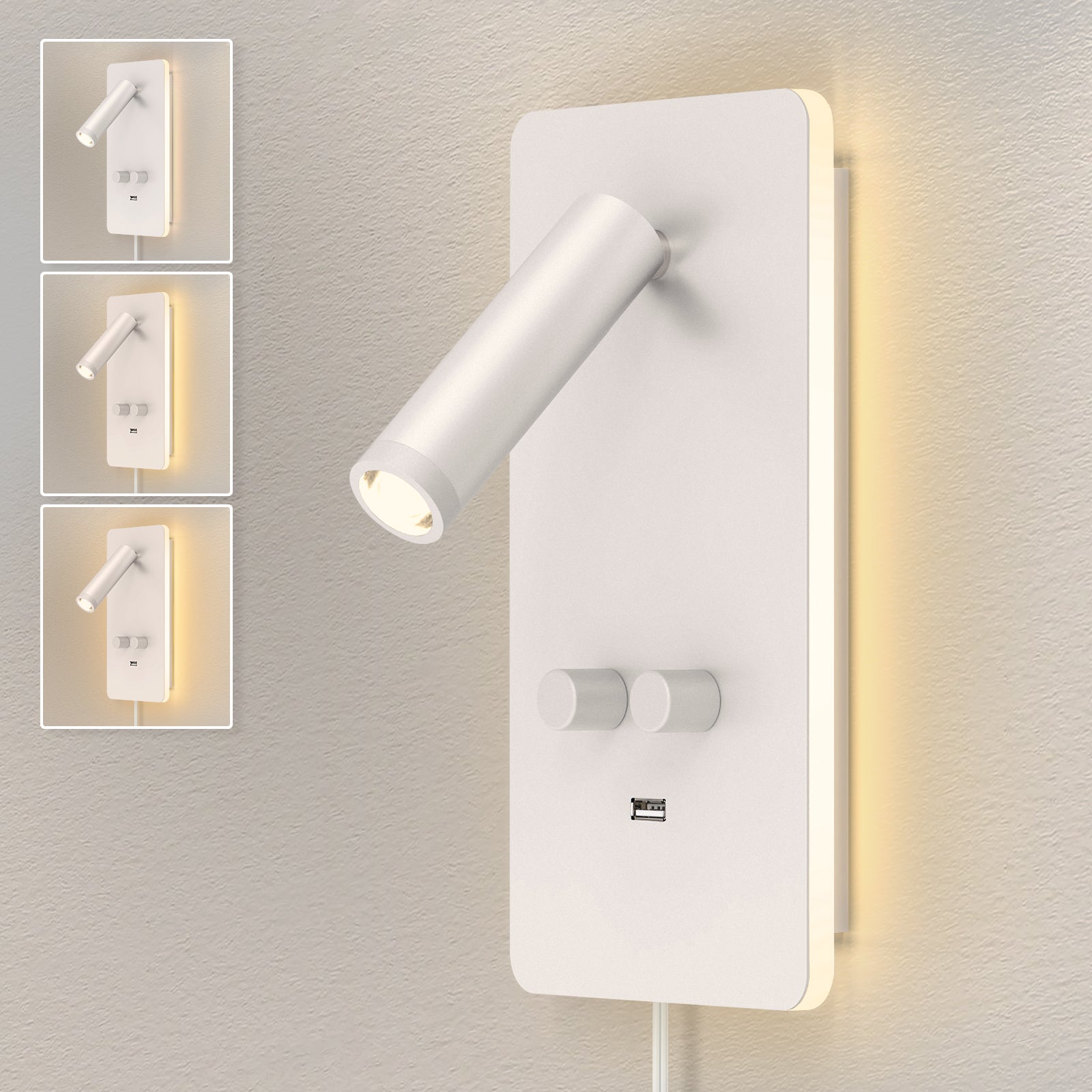 M04 Adjustable Study Room Wall Mounted Reading Lights with USB Port