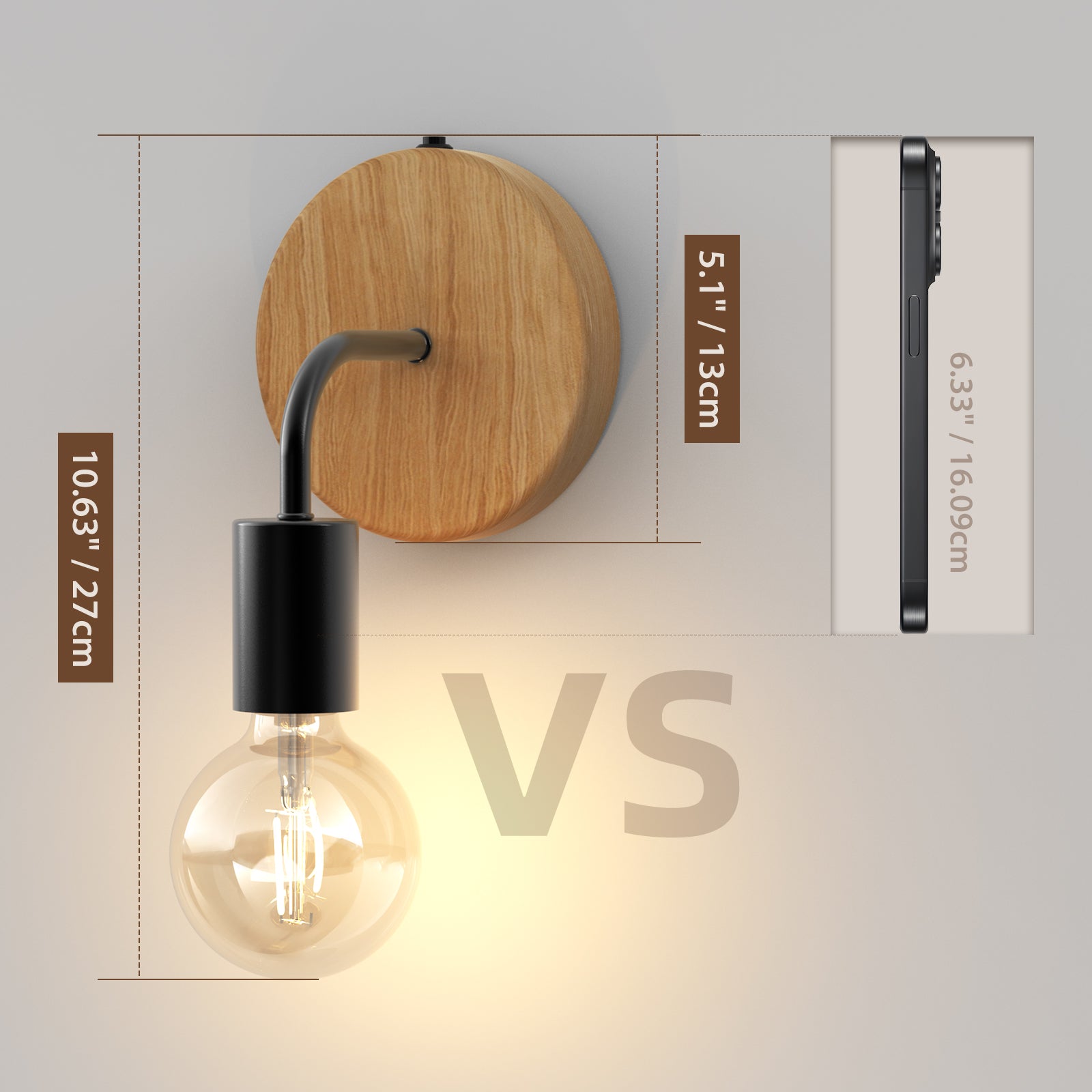 N07 Rustic Wall Sconces LED Light for All Home Styles