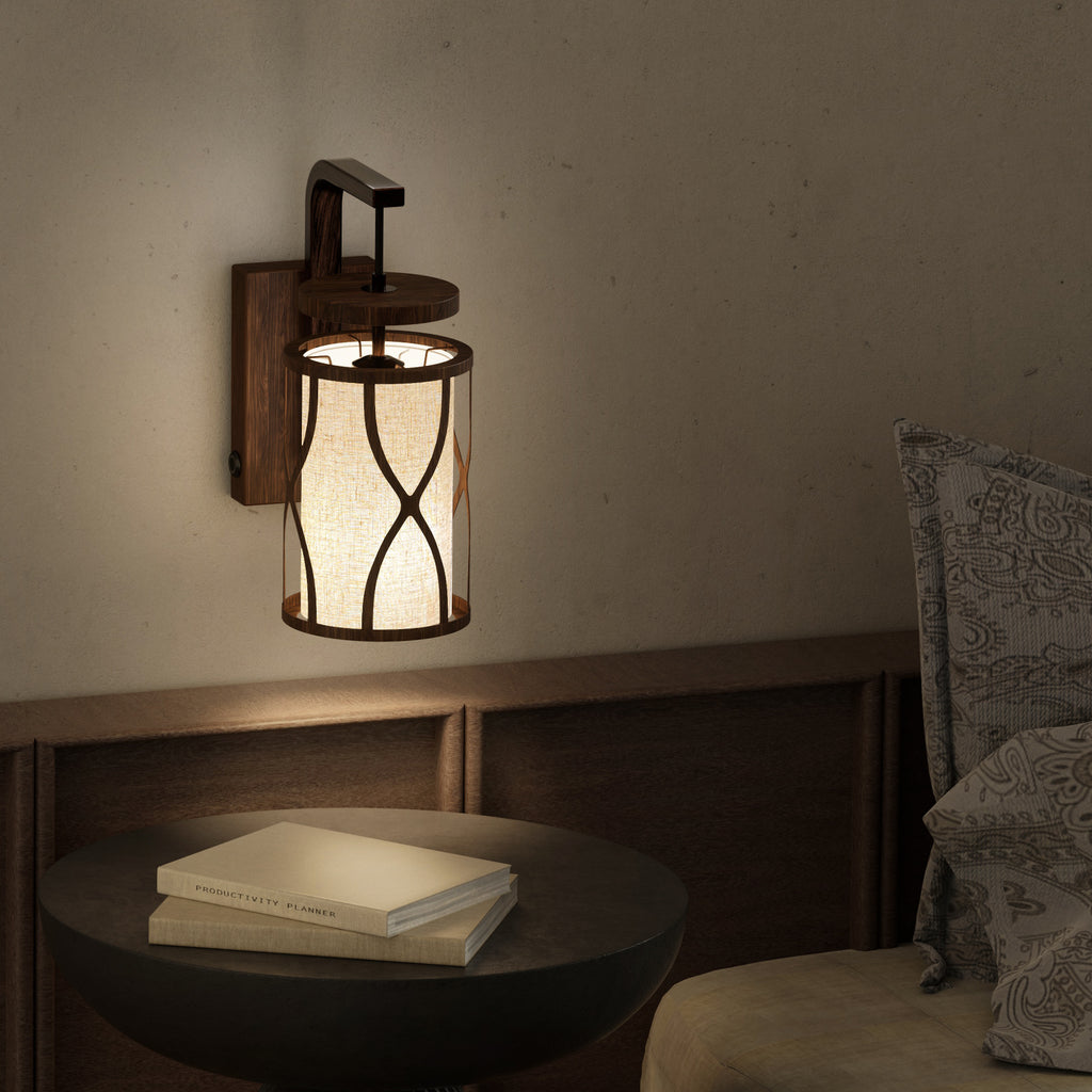 N10-1 Rustic Lantern Wall Sconce Touch Control Dimmable Wall Light Fixture