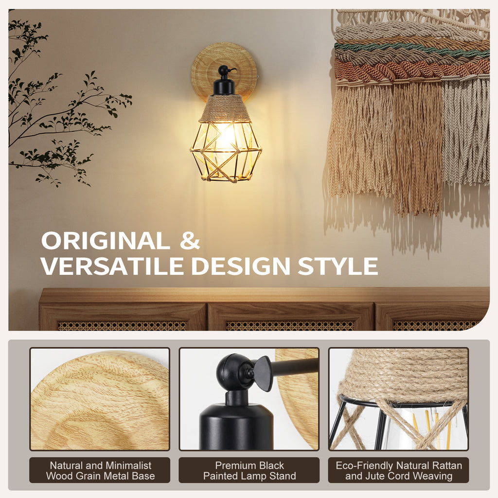 N06 Battery Operated Rustic Wall Sconces with Remote for All Home Styles