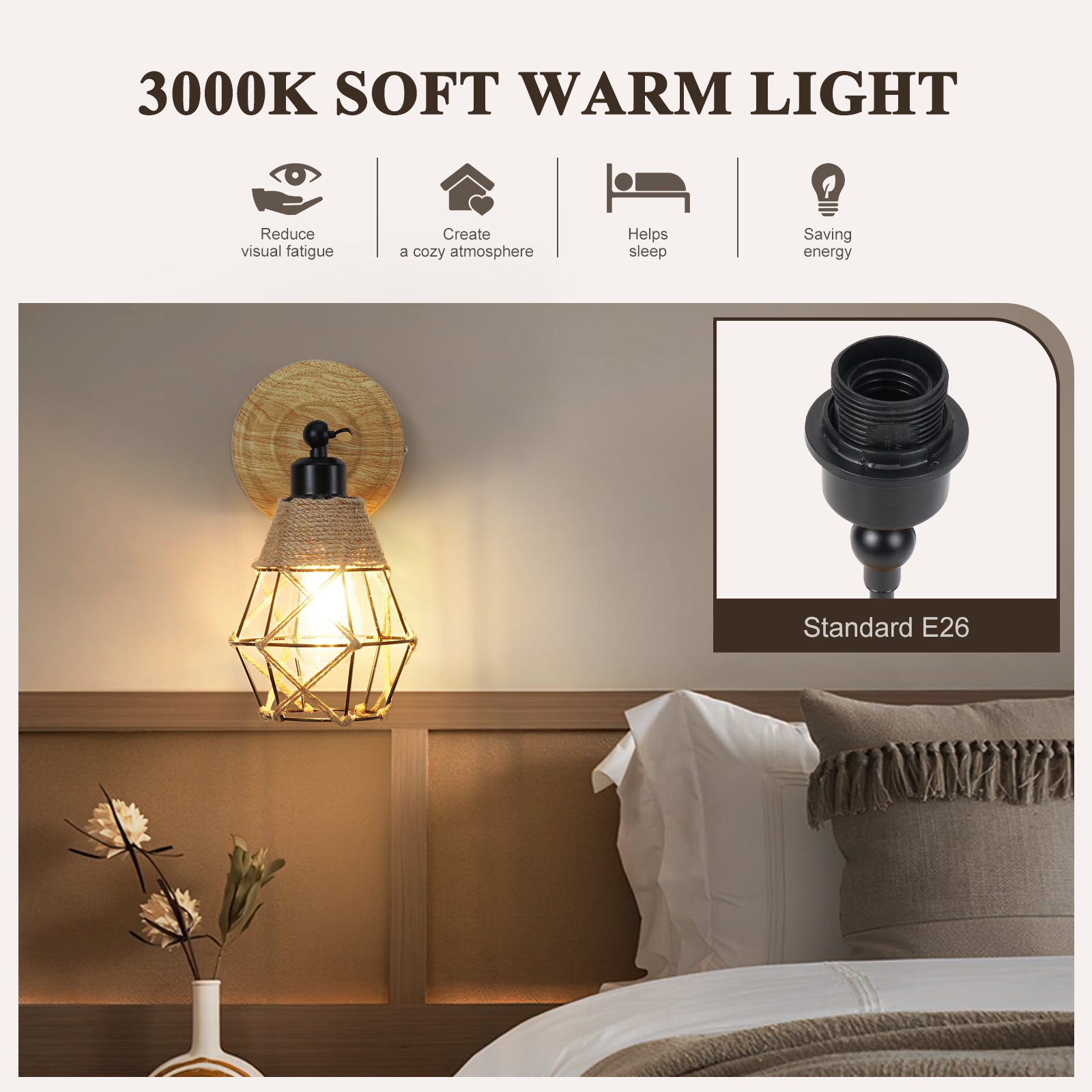 N06 Battery Operated Rustic Wall Sconces with Remote for All Home Styles