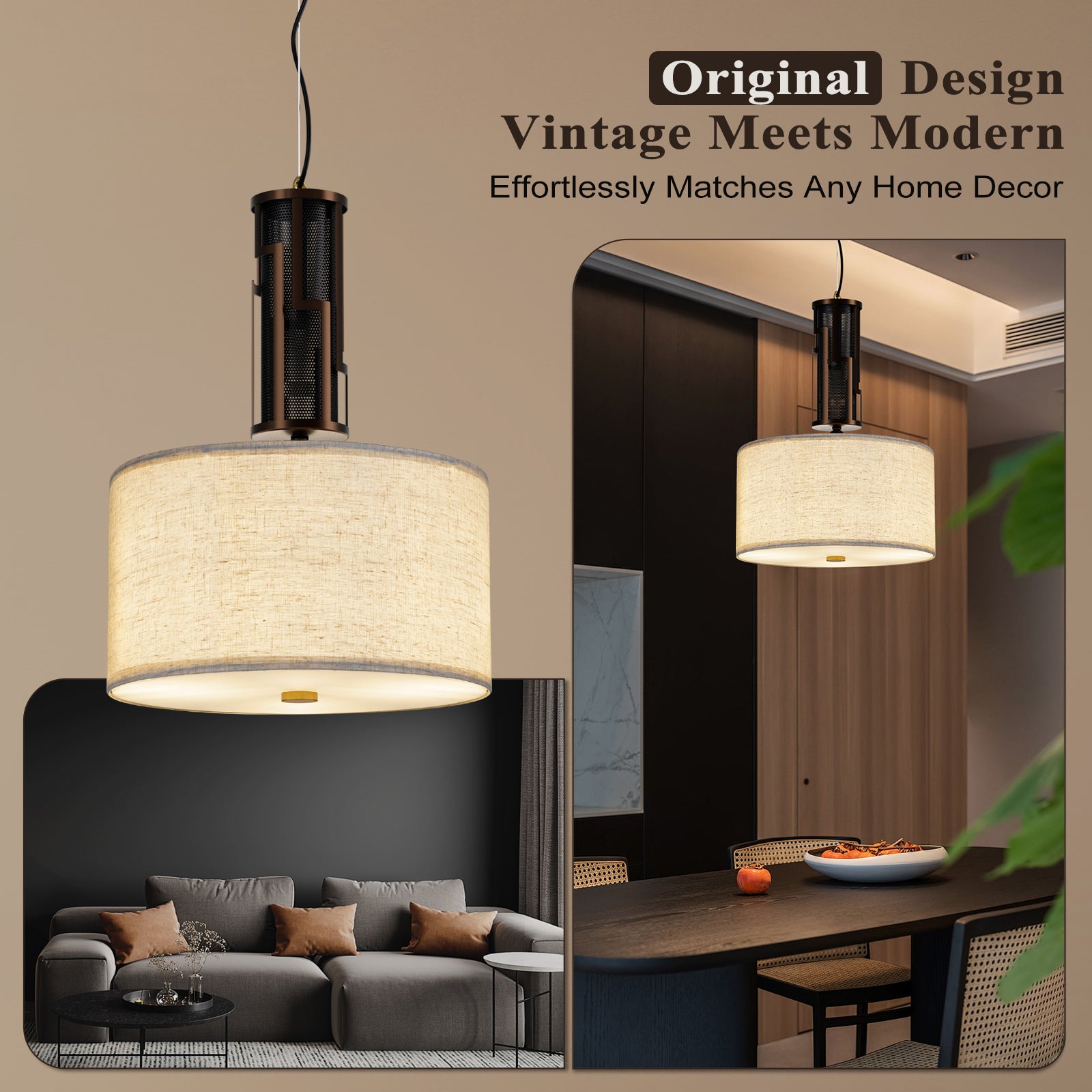 V07-4 Vintage Pendant Light
