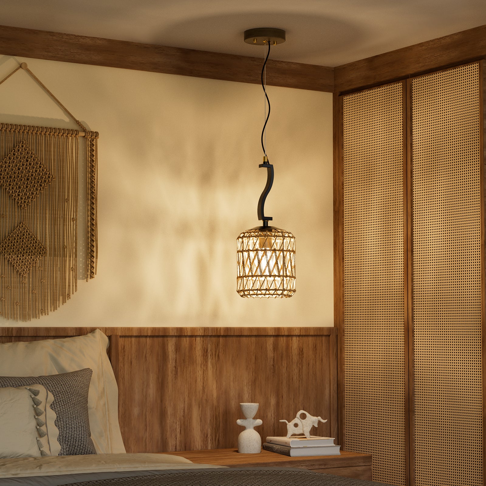 N11-4-1 Adjustable Farmhouse Pendant Light Fixtures for All Home Styles(Bulb Included)