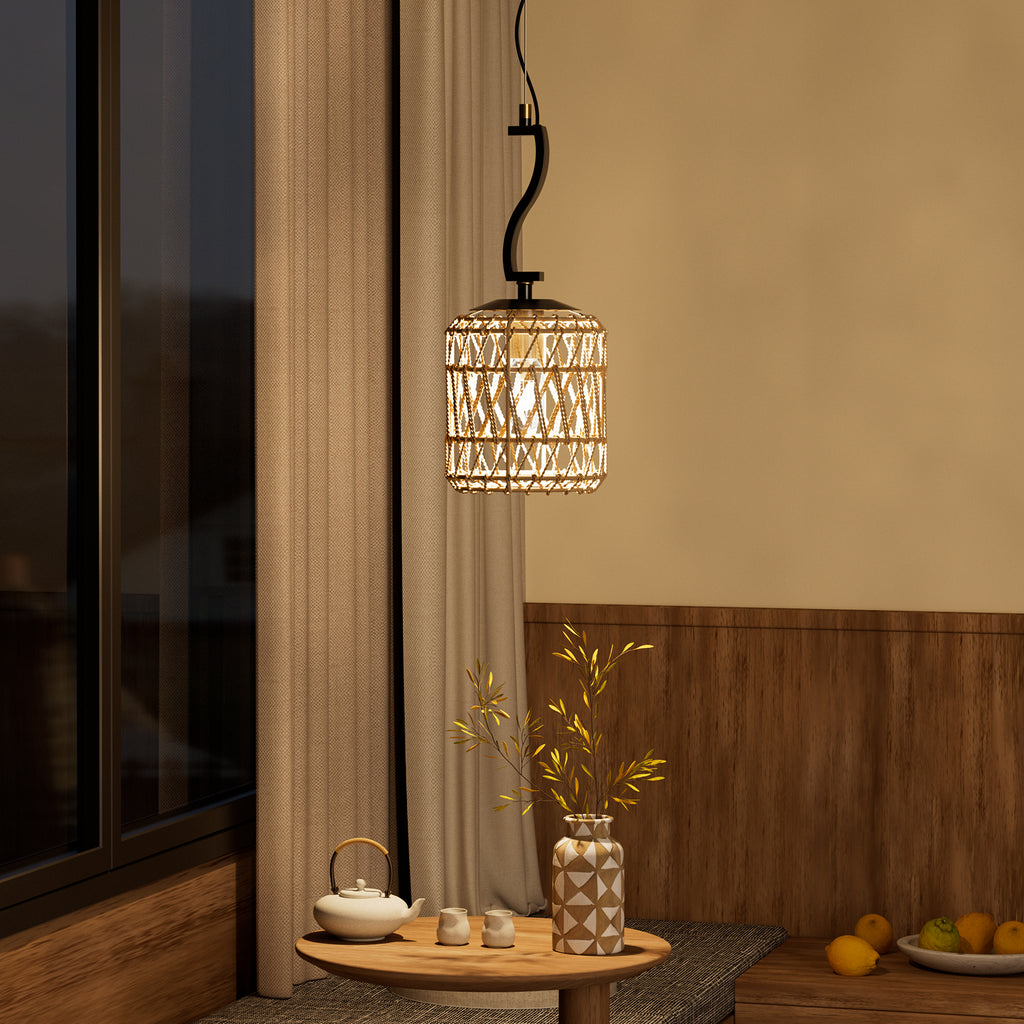 N11-4-1 Adjustable Farmhouse Pendant Light Fixtures for All Home Styles(Bulb Included)