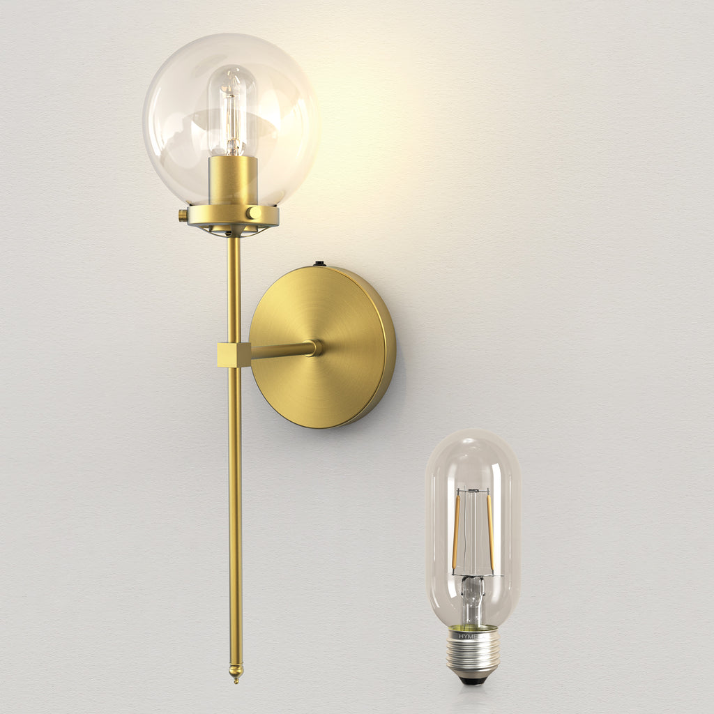 HYMELA Specialized LED Bulb 2W LED Bulb E26 Base for Battery Operated Wall Sconce