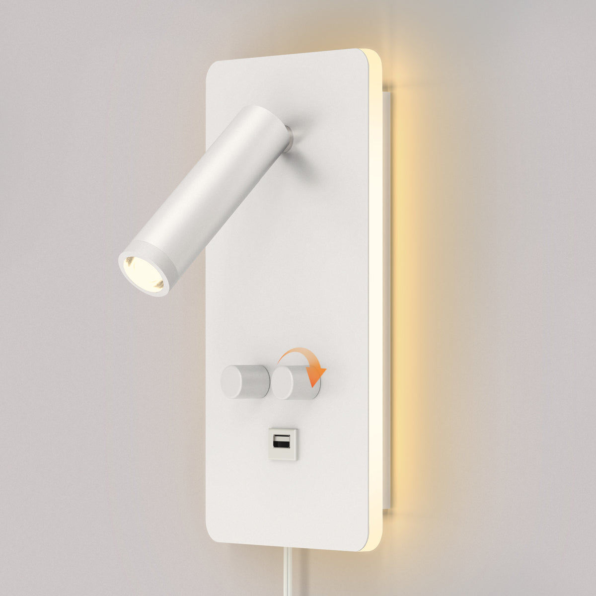 Wall Task Light Study Adjustable Study Room Wall Mounted Reading Lights with USB Port – HYMELA