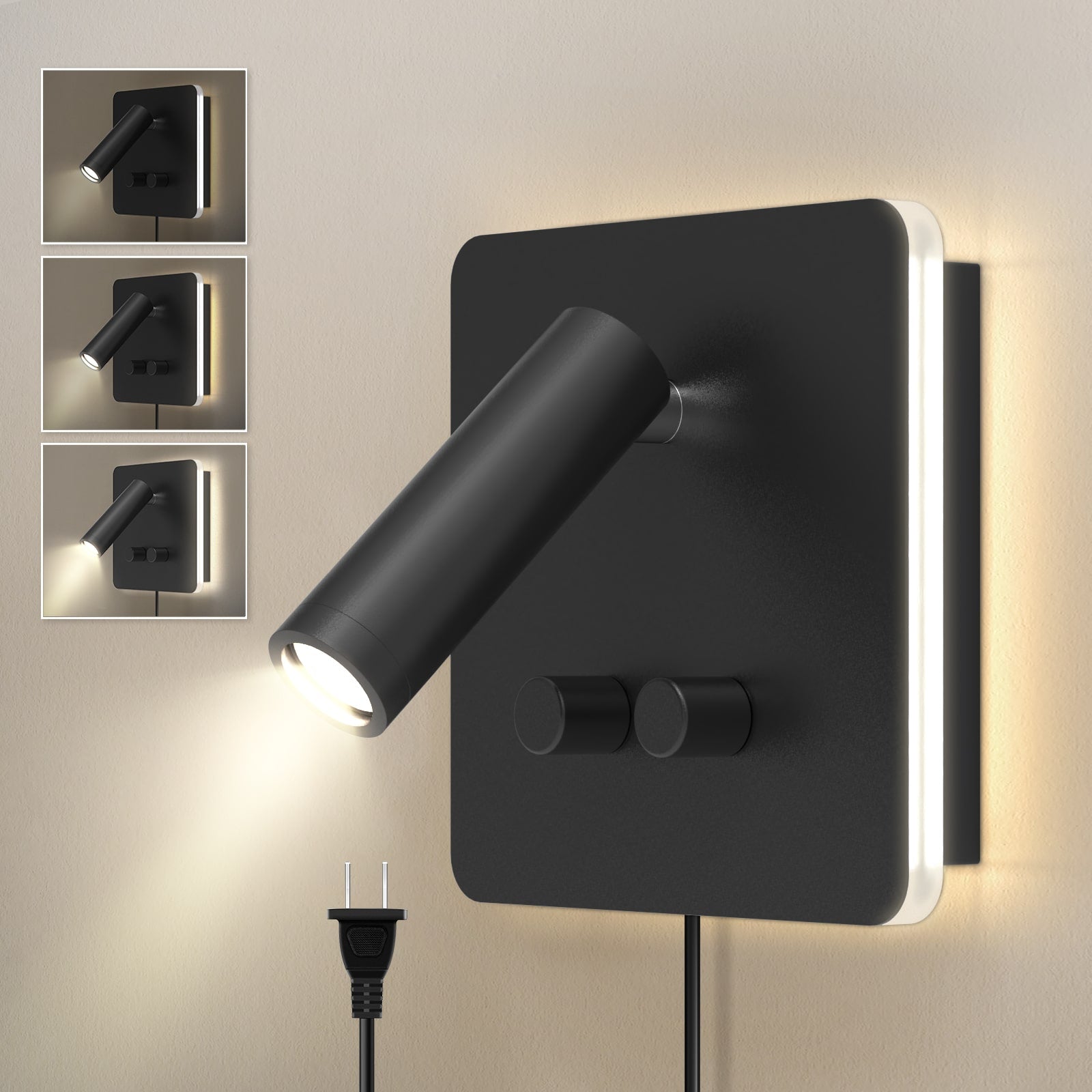 Dimmable Modern Living Room Wall Lights Adjustable Reading Light