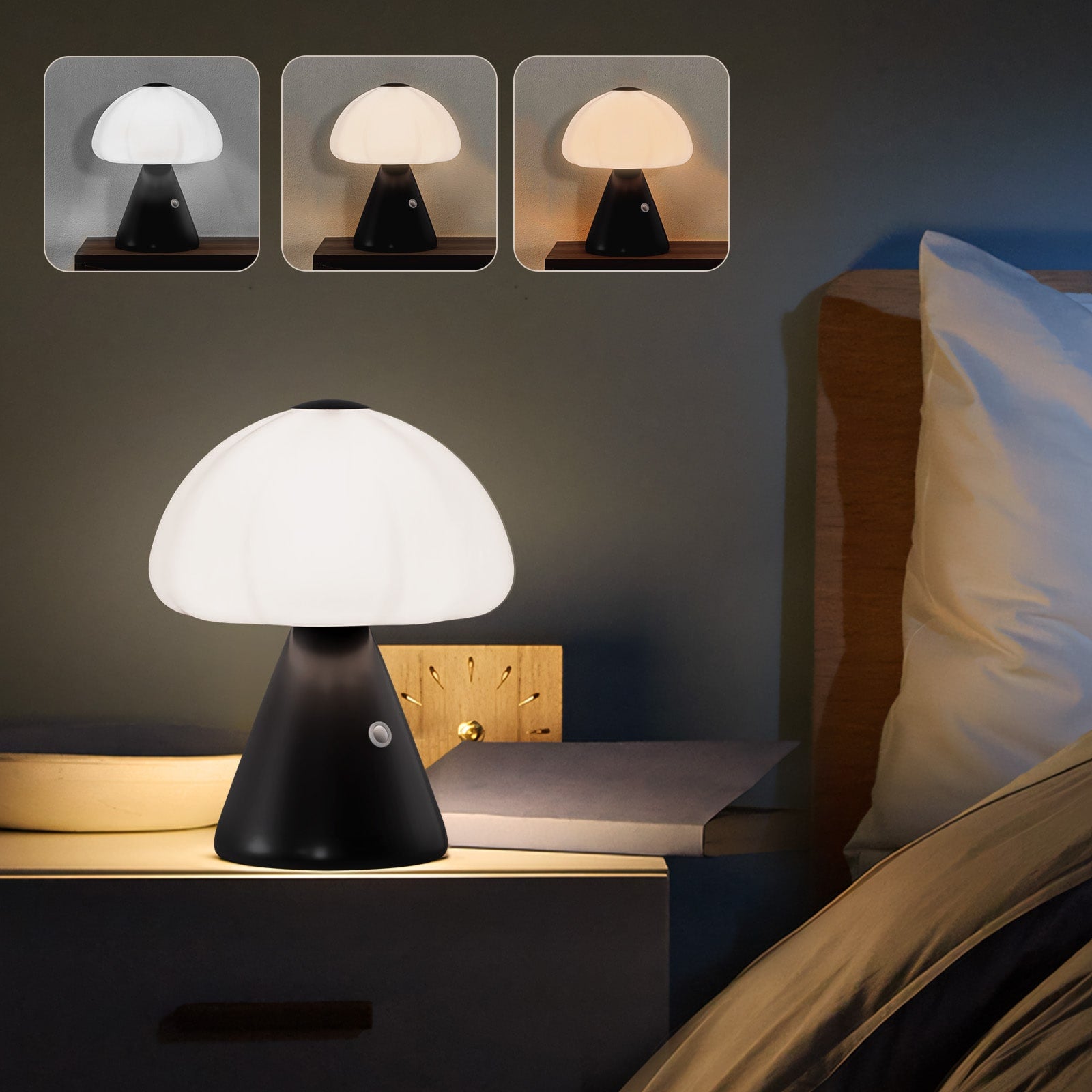 Mushroom Touch Table Lamp (Rechargeable) 3