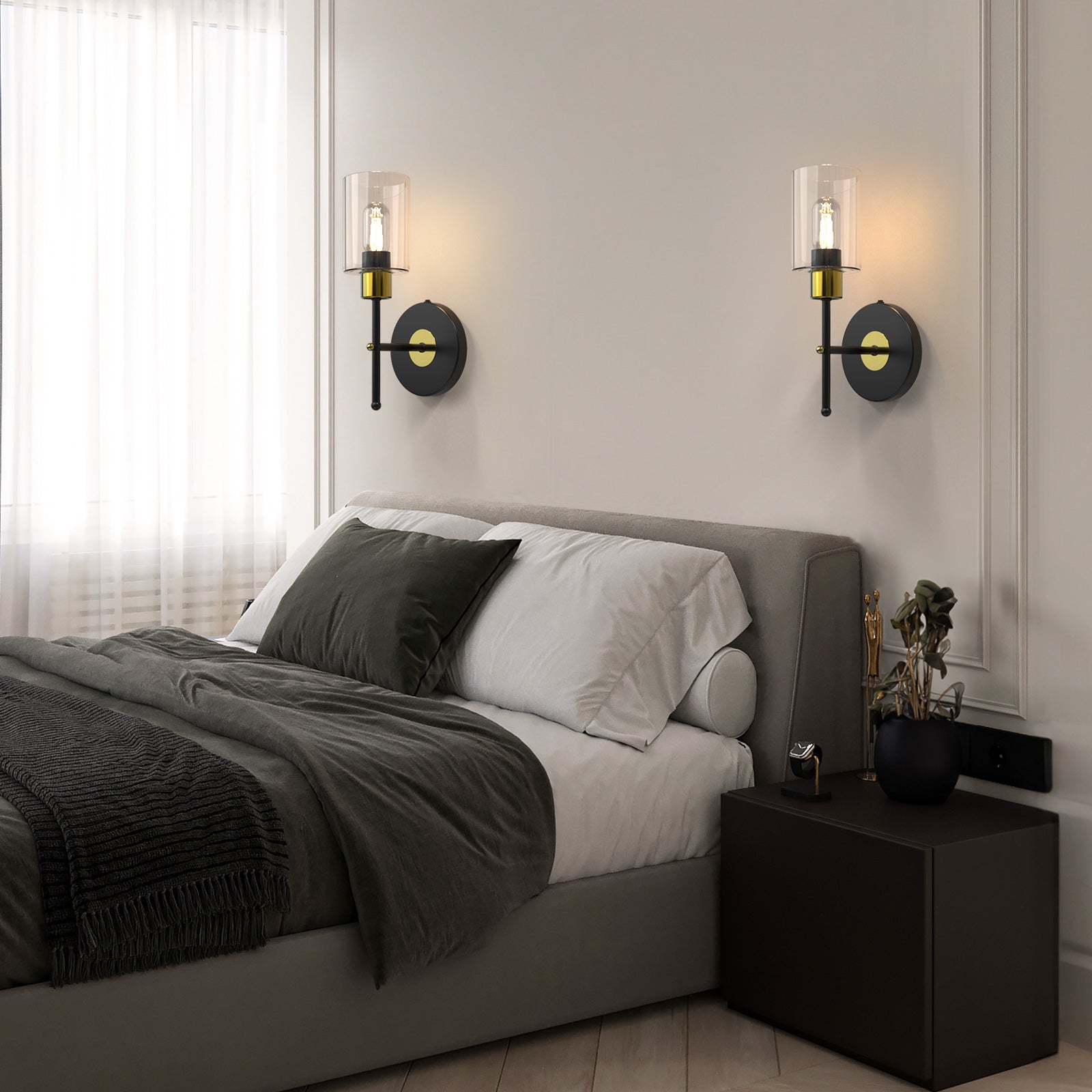 Sconces Wall Lighting Rechargeable Slywise Battery Operated Wall